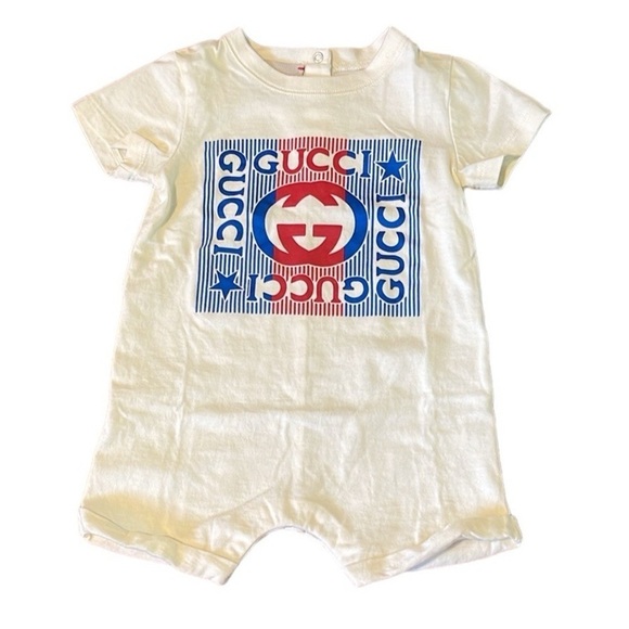 Gucci Logo Cotton Gift Set in White 6-9 months - Picture 3 of 13